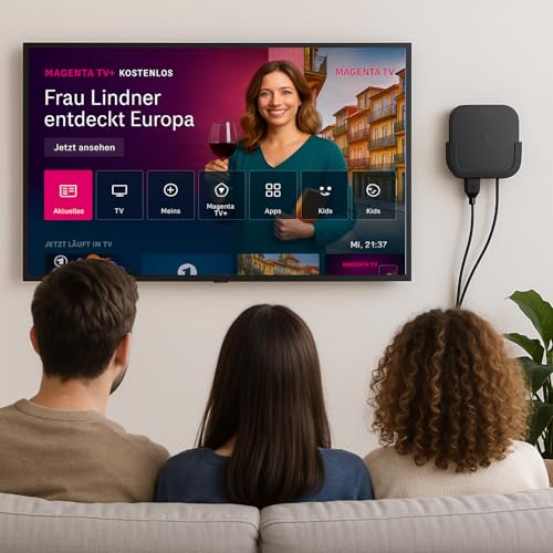 Wandhalterung für Magenta TV One Gen 2 (2024) – Passgenaue Halterung für Telekom TV Box – Wandmontage Set mit Schrauben und Klebepad – Stabil & unauffällig – Bild 3