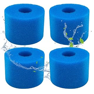 ZFTCN lot de 4 filtres mousse réutilisables type S1 Intex