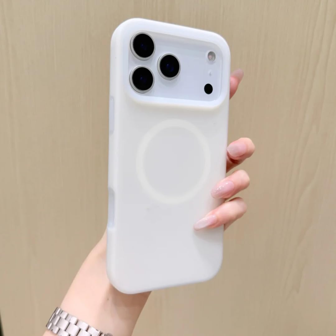 Coque silicone Magsafe iPhone 14 Pro blanche - 8