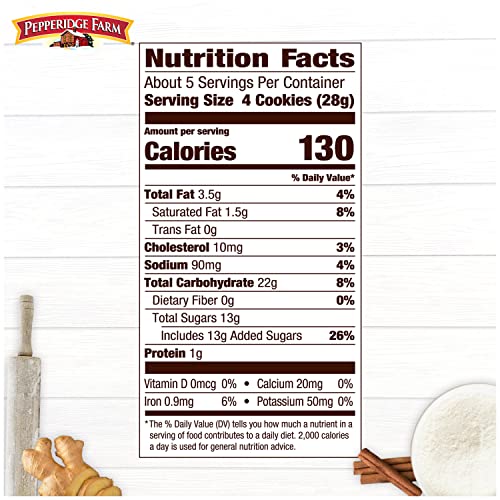 Pepperidge Farm Gingerman Cookies, 21 Ginger Cookies, 5 Oz. Bag #TOP4