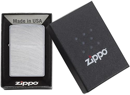 Vista 31 de Zippo Encendedor - Encendedor personalizado cromado a prueba de viento personalizado grabado (cromo cepillado) #200