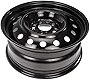 Dorman 939-237 16 x 6.5 In. Steel Wheel Compatible with Select Nissan Models, Black