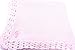 Knitted Hand Crochet Finished Pink Cotton Baby Blanket with Chosen Monogram