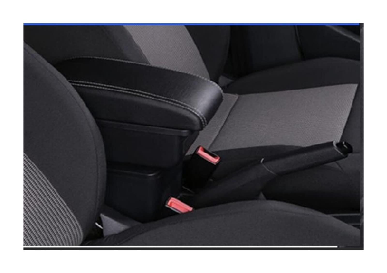 For Toyota For Aygo X 2022 Armrest Box Car Armrest Central Storage Box Retrofit With USB Charging Car Accessories(C1 white line 7USB)