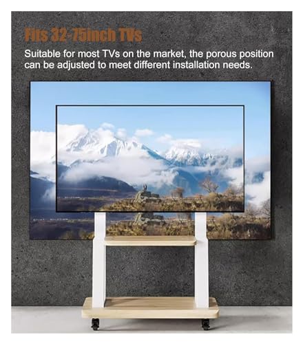 Soporte móvil para TV de 32-75 pulgadas con ruedas miniatura 4