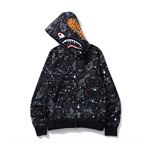 RongXing Herren-Pullover,Leuchtender Pullover, Kapuzenpullover, Fun-Kapuzenpullover (Schwarz, XXL)