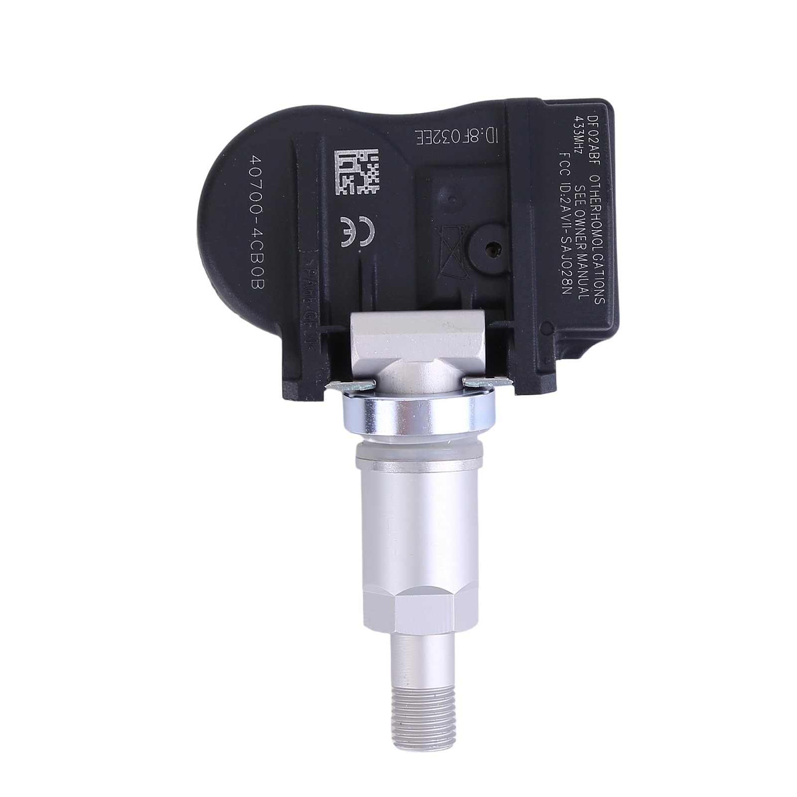 4 capteurs de pression de pneu TPMS 407004CB0B compatibles avec Nissan X-Trail, Renault Megane 4, capteur de pression de pneu, valve, aucun changement de capteur requis