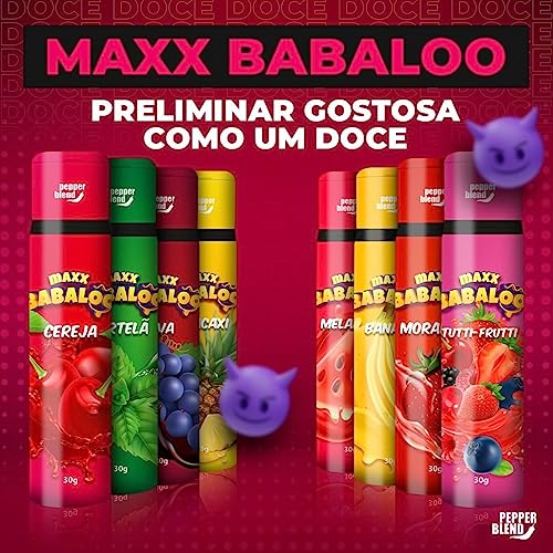 Kit 8 Géis Oral Preliminares Lubrificantes Íntimos Beijáveis Maxx Babaloo 30g