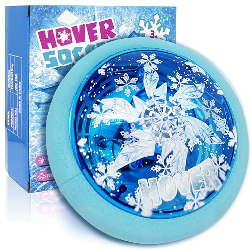 GirliGlee Air Power Fußball, Hover Fussball mit LED, Football Geschenke für Mädchen Jungen ab 3 4 5 6 7 8-12 Jahre, Kinderspielzeug ab 3-8 Jahre, Indoor Fußball Spiele Kinder