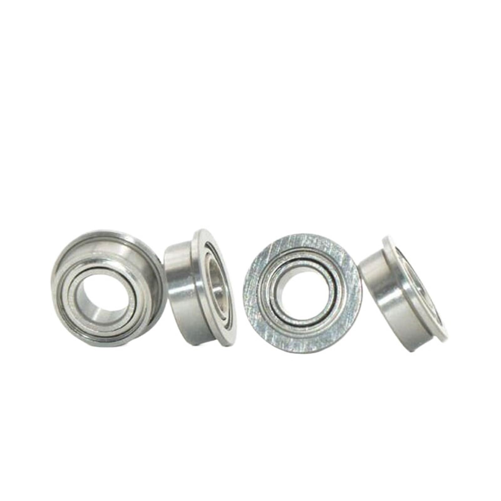 Gqnblvhzupdm Mf115zz Industrial Shaft Bearings, Mf117zz Flange Bearing 7X11x3mm 20/50/100Pcs Abec-3 Miniature Flanged Mf117 Z Zz Ball Bearings(100Pcs)