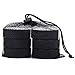 Faswin 18 Pack Ice Hockey Pucks with 3 Reusable Mesh Bag, Official Regulation, Diameter 3