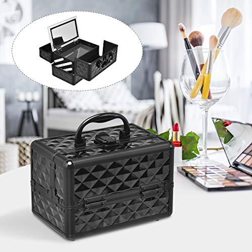 GOPLUS Kosmetikkoffer, Beauty Case, Schminkkoffer, Make up Box, Friseurkoffer, Kosmetikkoffer Reise, Multikoffer… – Bild 3