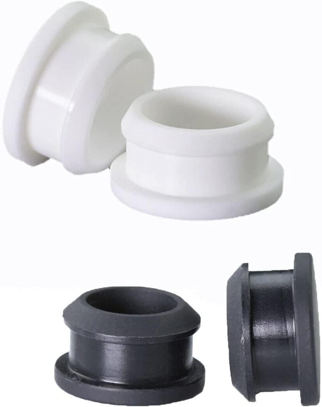 Furniture feet Closing Plug,10pcs Silicone Rubber Hole Caps 6.5mm to 8mm T Type Plug Cover Snap-on Gasket Blanking(Color : GraySize : 7mm(10pcs)) (Color : (Color : GrisSize : 6.5mm(10p ( Color : Bianc
