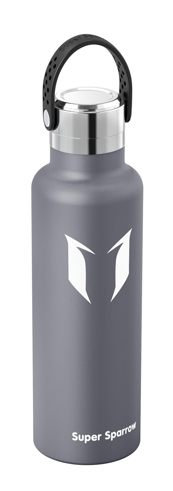Super Sparrow Borraccia ultraleggera in acciaio inox 18/10-350 ml, 500 ml, 750 ml, borraccia termica in metallo, tappo flessibile standard, senza BPA, per palestra, viaggi, sport