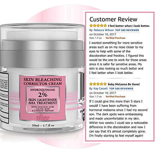 divine derriere skin lightening 2 hydroquinone