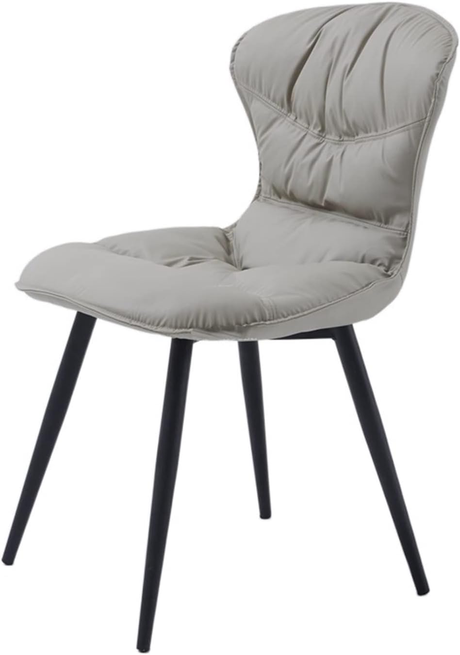 Adjustable Office Computer Chair with Armrest Dining Chairs Room Furniture Simple Back Chair Hotel Cafe(Light Grey)