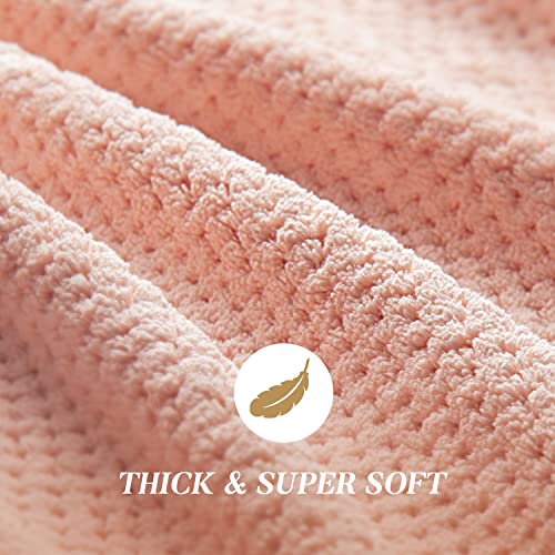 Sucedul Toalha de cabelo de microfibra grande para mulheres, toalha de secagem de cabelo super absor
