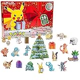 Pokemon 2021 Holiday Advent Calendar for Kids, 24 Gift Pieces - Includes 16 Toy Character Figures & 8 Christmas Accessories - Ages 4+