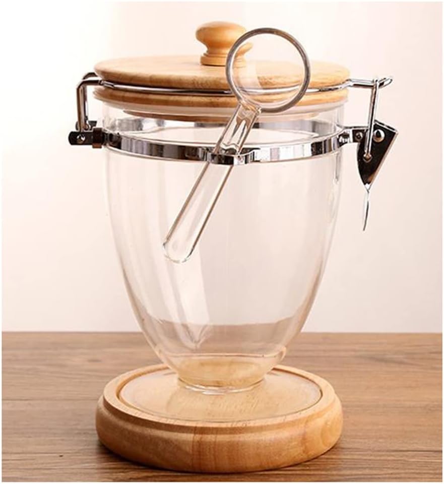 Coffee bean powder jar sealed box storage living room tea with spoon