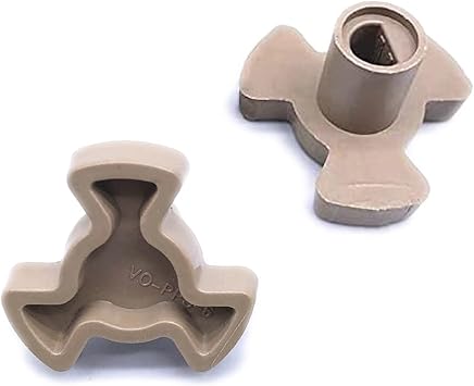 2 PCS Microwave Turntable Coupler, 0.59 Inch Microwave Shaft, Small Microwave Oven Roller Guide Support Coupler Tray Shaft, Glass Tray Drive Coupling Replacement - 0.59" Shaft