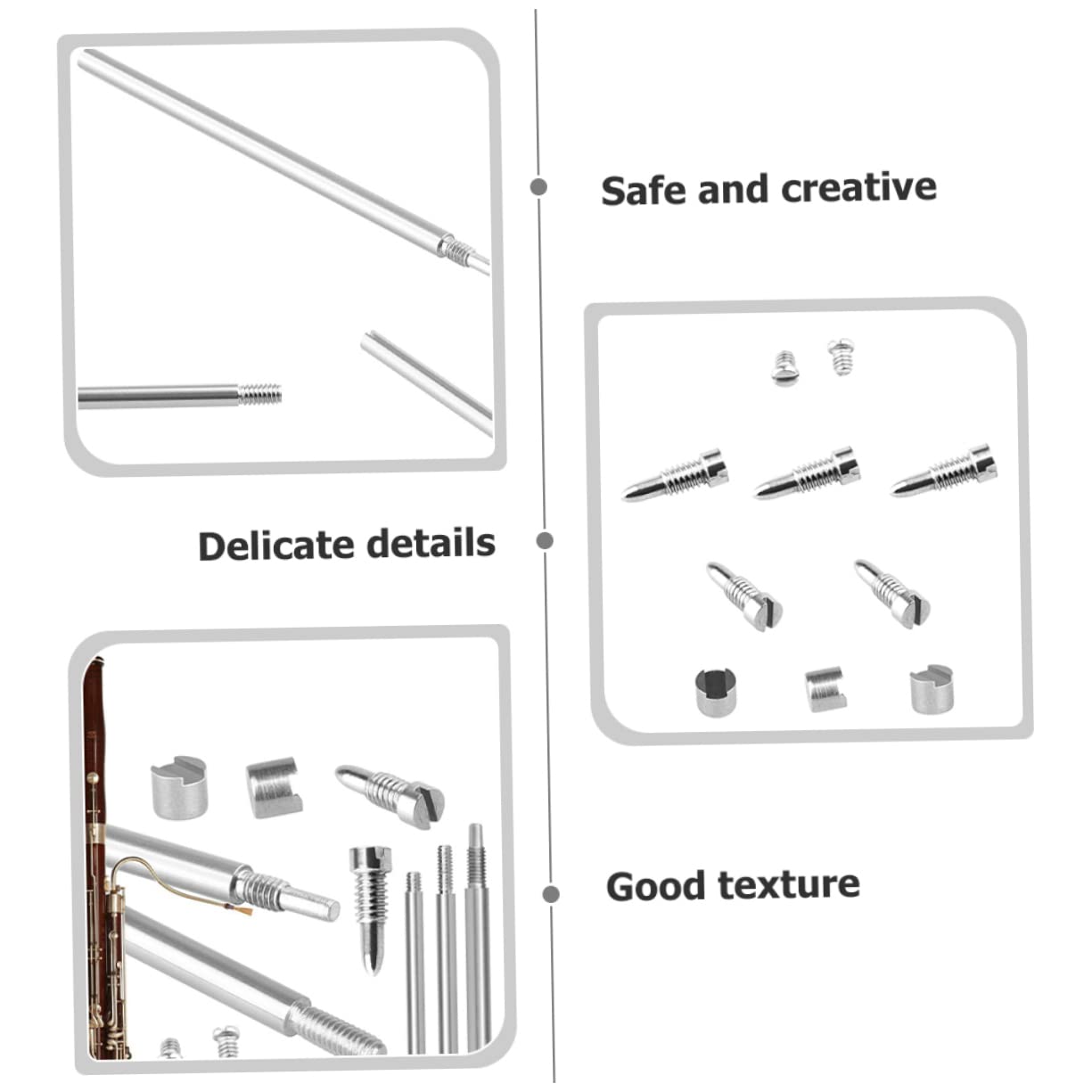 2 Juegos De Accesorios Para Instrumentos Musicales Herramienta De Mantenimiento De Clarinete Herramienta De Reparación De Instrumentos De Viento Herramienta De