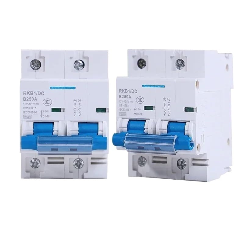 2-biegunowy wyłącznik obwodu stałego 12-125 V 1-biegunowy automatyczny wyłącznik automatyczny do pojazdów elektrycznych, ochrona akumulatora 80A/100A/125A/200A/250A (2P, 250A)