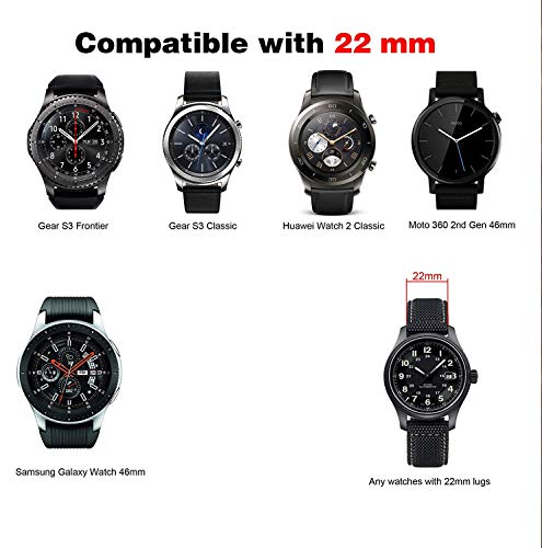 Compatible With Samsung Galaxy Watch 46Mm Bands&Gear S3 Frontier Classic Smartwatch Band，22Mm Woven Fabric Strap Replacement Watch Band Compatible With Samsung Galaxy Watch 46Mm Band Purple #TOP4