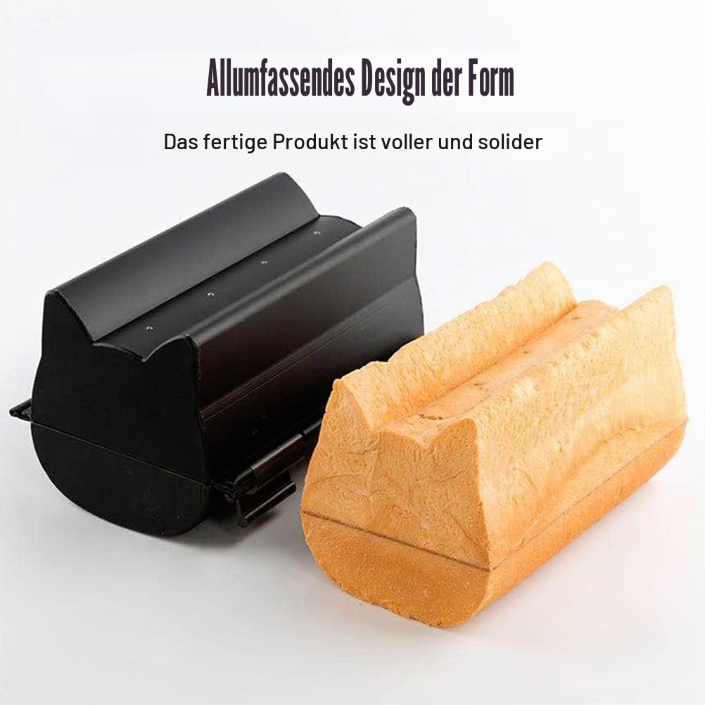 Toastbrot Backform, Brotbackform mit Deckel Nette Katzenkopfform Kastenform,Toasthersteller Aluminiumisierter Stahl Toastbrotform Antihaftbeschichtet, Atmungsaktiv