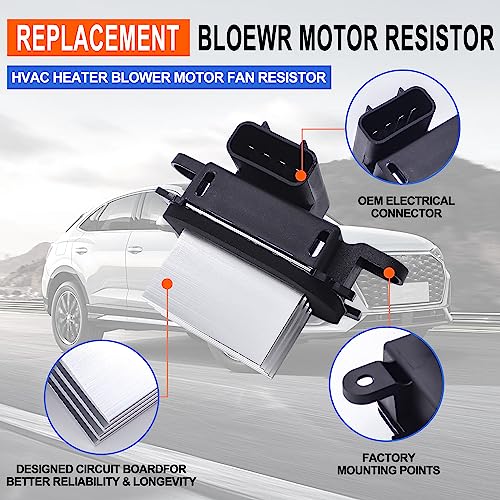 Image of HiSport HVAC Heater Blower Motor Fan Resistor - 5F9Z19E624AA Compatible with Ford F150 F250 Navigator,Compatible with Taurus 2008-2015,Five Hundred 2005-2007