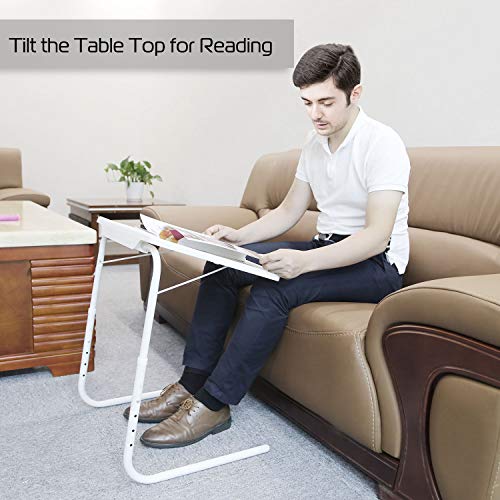 iMounTEK Portable Collapsible Office Laptop Desk Table. Adjustable Tablet Reading Drawing Table, Bed Lap Breakfast Tray Camping Table, Notebook Stand Reading Holder for Kids/Sofa/Couch Floor/Writing