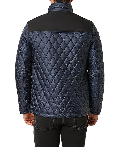 Image of Vince Camuto Men's Quilted Mix Media Jacket