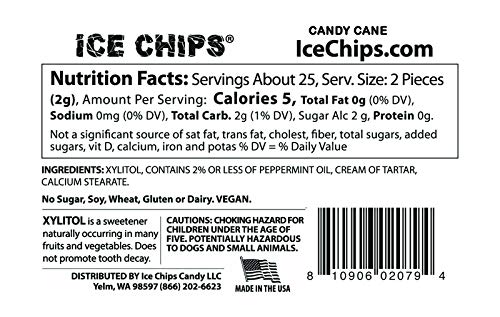 Ice Chips Xylitol Candy 6 Tins (Holiday Pack);Low Carb, Gluten Free - Includes Band As Shown #TOP3