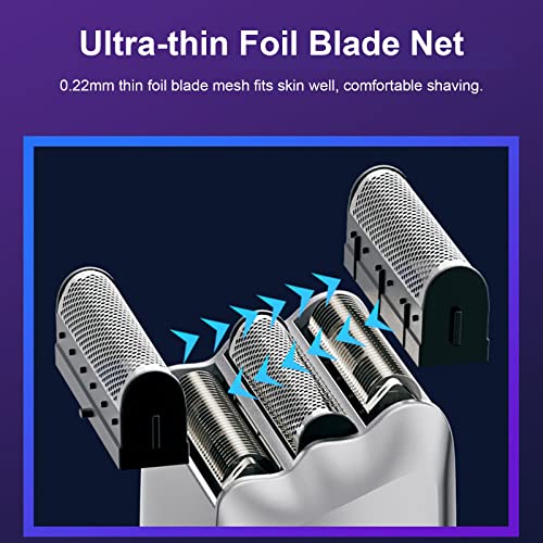 Galori Navalha para barba masculina Barbeador elétrico de lâmina para barba masculino multifuncional