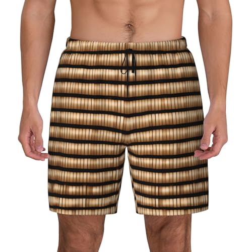 Bañador de mimbre para hombre shorts de playa casual de verano