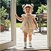 Summffie Infant Baby Girl Summer Clothes Ruffle Sleeveless Shirt Tank Tops Bloomers Shorts Set 2 Piece Cute Toddler Outfits (Floral Apricot, 3-6 Months)