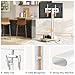 TVON Rolling TV Stand for 32 to 65 70 Inch TVs, Elegant Floor TV Stand with Wheels, Mobile TV Cart with 9 Levels of Height Adjustment for Optimal Viewing, White Floor Stand for Living Room