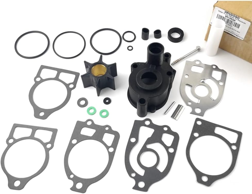 96148Q8 Water Pump Impeller Repair Kit Compatible for Mercury Mariner Outboards 75 80 90 100 110 115 135 140 150 200 225 HP V6 & Compatible for Mercruiser Alpha One Gen 1 46-96148A8 96148T8 96148A5