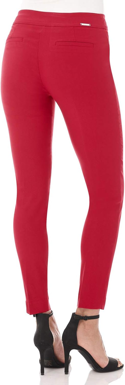 Rekucci Women's Ease into Comfort Slim Ankle Pant with Snaps - Image 3