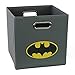 Batman Folding Storage Basket, Grey - Collapsible Storage Bin for Toys - Bedroom Organizer - Foldable Bin with Large Capacity. Kid’s Room Decor