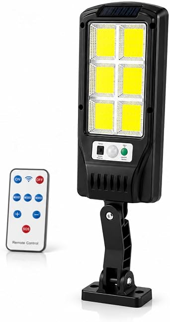 Orret Home G ne  Enerjili Solar LED Bah e Lambas , Kumandal  Hareket Sens rl  3 Modlu IP65 D  Mekan Duvar Ayd nlatma, Ayarlanabilir Solar Aplik, Balkon Teras Garaj [Enerji S n f  A]