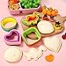 laxizar 8 Pack Sandwich Cutters Cookie Cutters Sandwich Maker Bread Maker Lunchbox 16 pcs Cookie Cutters