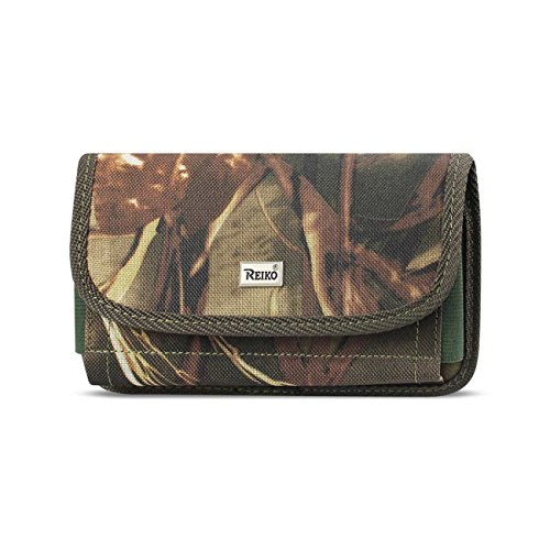 Newyorkcellphone Compatible with Boost Mobile Summit Flip - Heavy Duty Rugged Camo Horizontal Belt Loop Case