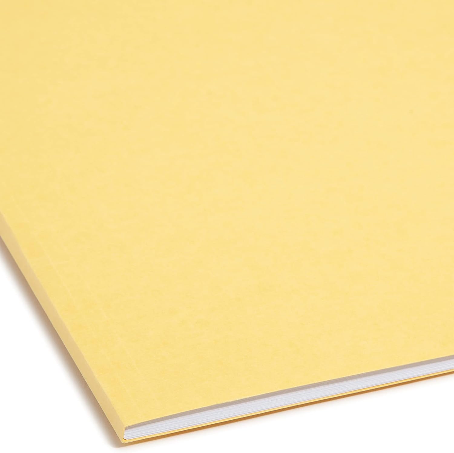 Smead 100% Recycled Fastener File Folder, 2 Fasteners, Reinforced 1/3-Cut Tab, Letter Size, Yellow, 50 per Box (12941)