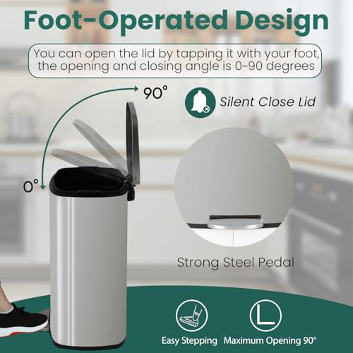 Automatic Stainless Steel Trash Can