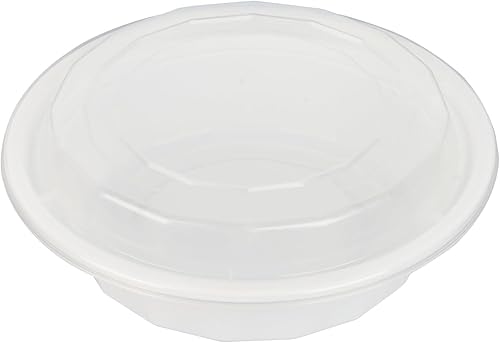 Miniatura 87 de Restaurantware Asporto - Cajas para llevar de 16 onzas, 50 recipientes de alimentos para llevar para microondas, tapas de plástico transparente Negro