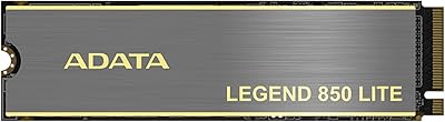ADATA 2TB SSD Legend 850 LITE, NVMe PCIe Gen4 x 4 M.2 2280 Internal Solid State Drive, Speed up to 5,000MB/s, Storage for ...