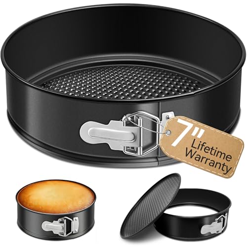 USLAI 7 Inch Springform Pan, Nonstick & Leakproof
