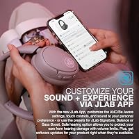 JLab JBuds Lux ANC Wireless Over-Ear Headphones, Mauve — image 5