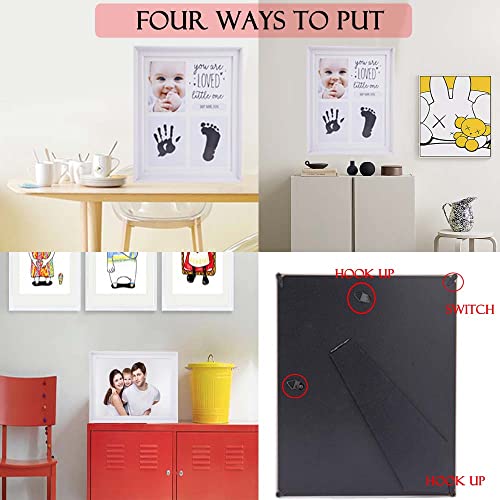 Miniatura 5 de Kit De Huellas Y Huellas De Mano Para Bebés Recién Nacidos, Para Bebés Y Niños Recién Nacidos, Marcos De Fotos De Arte De Memoria Para Registro De Bebés, Decoración De Guardería