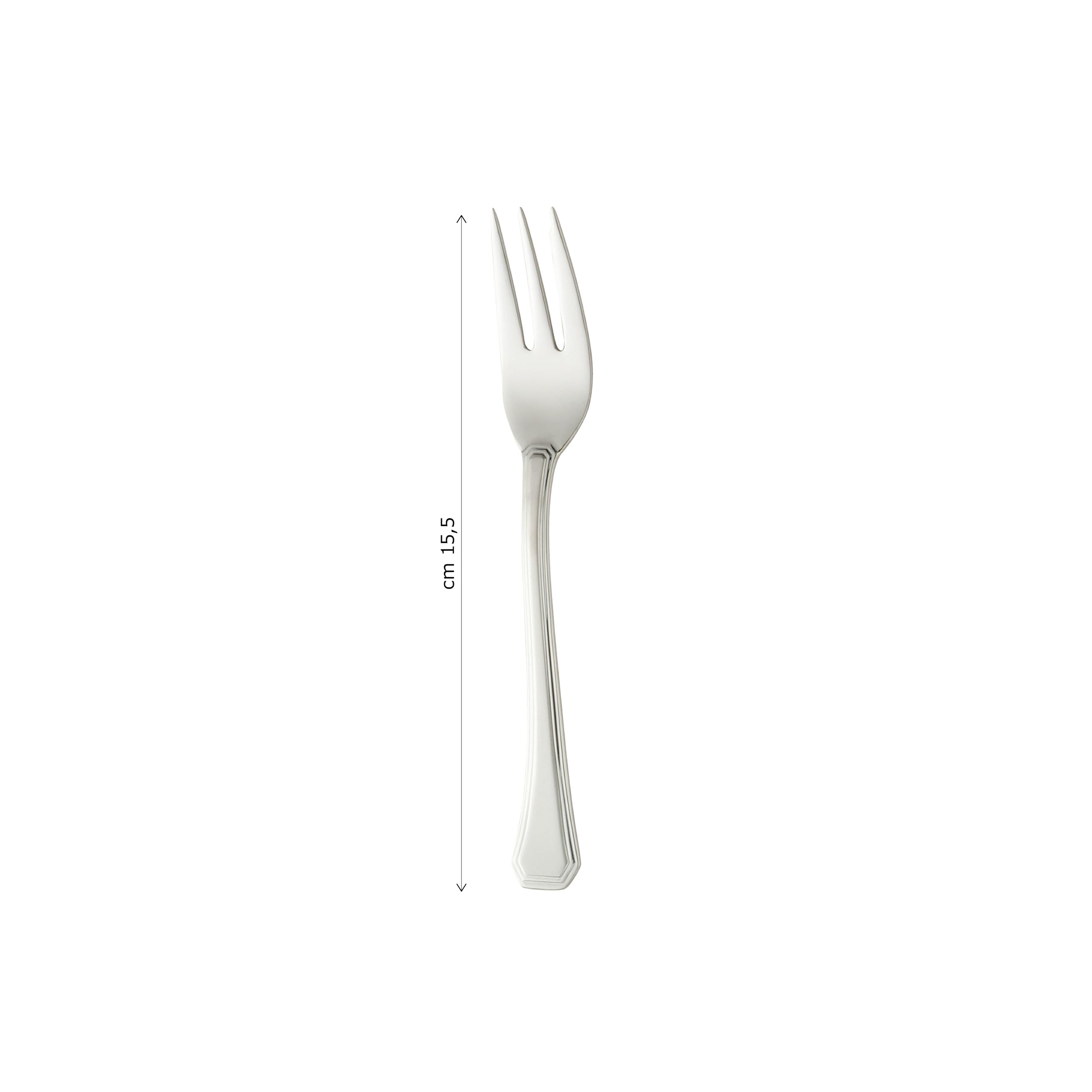 Pintinox - Set 13 Posate da dolce, Servizio di 12 Forchettine Dessert più paletta per Torta Serie Octavia, Acciaio Inox 18/10,